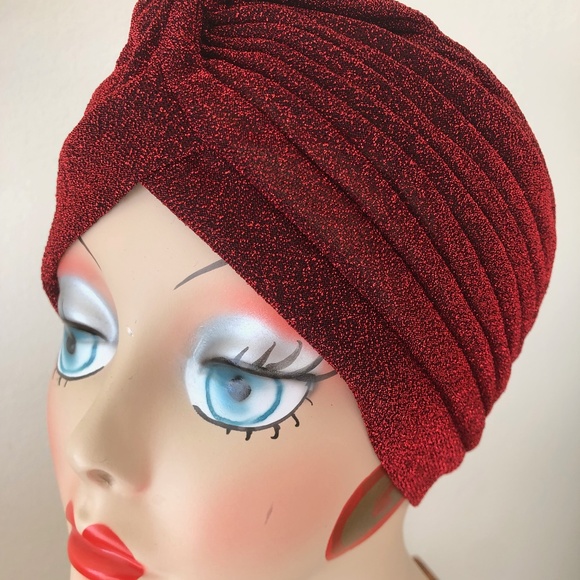 House Of Adornments Accessories - Sparkling Wine vintage, retro pinup style turban
